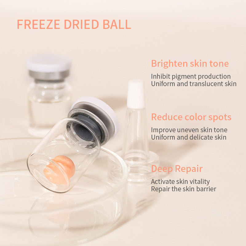 Fábrica de origen OEM de cosméticos con esencia de bola liofilizada