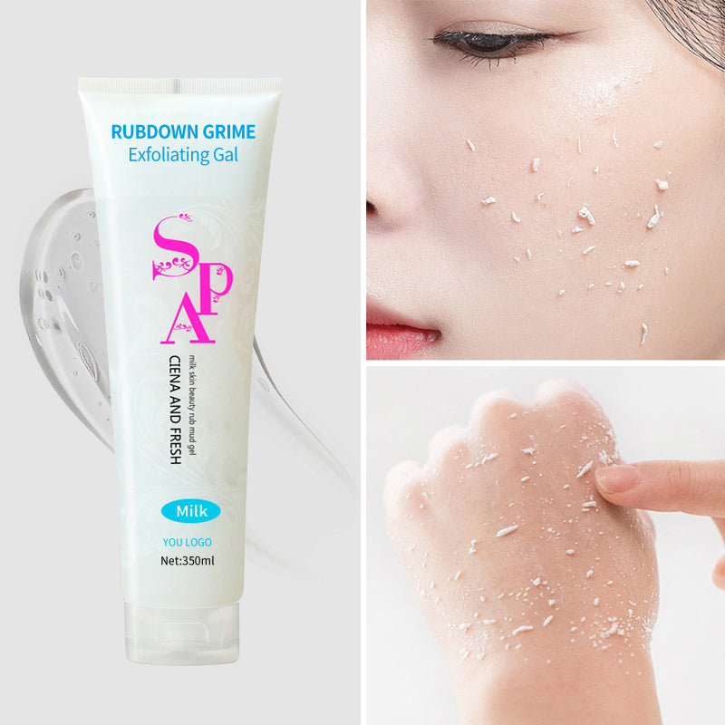 Exfoliante de barro y gel exfoliante a base de arcilla